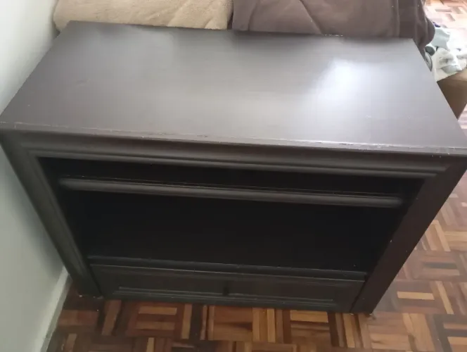 Rack para Tv com gaveta cor preto