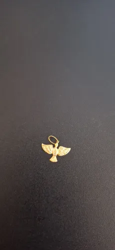 pingente passarinho ouro 18k 750