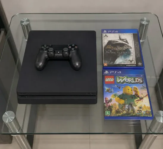 Playstation 4 versão 13.02 500gb + 3 jogos