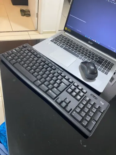 Teclado e mouse wireless Logitech K270