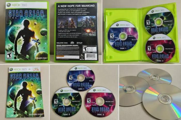 Star Ocean: The Last Hope - Xbox 360 - 3 Discos.