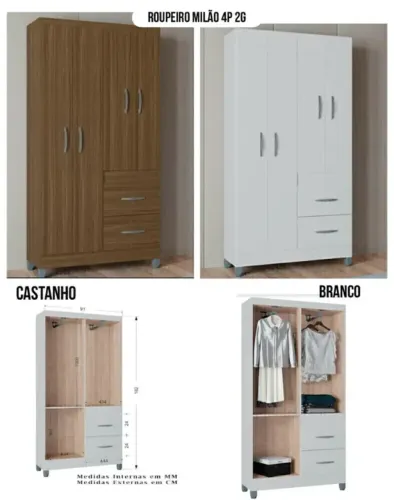 Guarda roupa de solteiro 