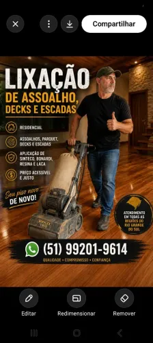 LIXAÇAO DE PARQUET E ASSOALHOS