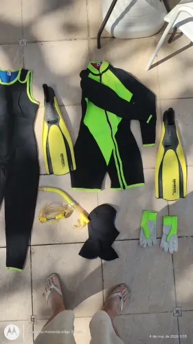 Roupa de mergulho completa 3 mm.