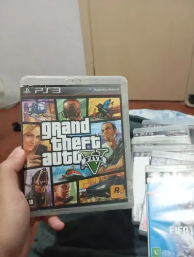 Lote 5 Jogos Originais PS3 Completos - GTA V, Black Ops 2, MW3 + Capa e Manual