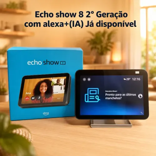 Echo Show 8 (2ª Geração) ? Kit com Suporte Ajustável