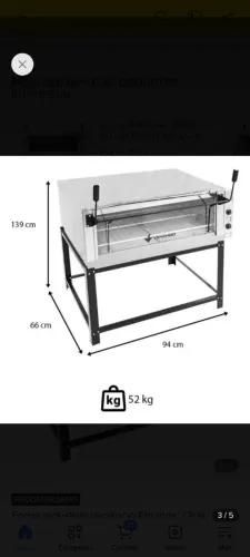 Forno Industrial Venâncio Roma Elétrico Aço Inox com Pedra Refratária 220v FERI90