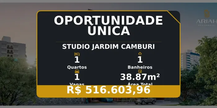Studio em Jardim Camburi: Oportunidade Imperdível para Investidores!
