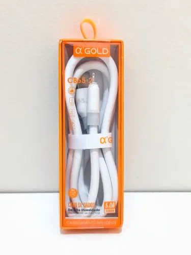 Cabo de Alta Densidade Lightning iPhone TURBO A'GOLD