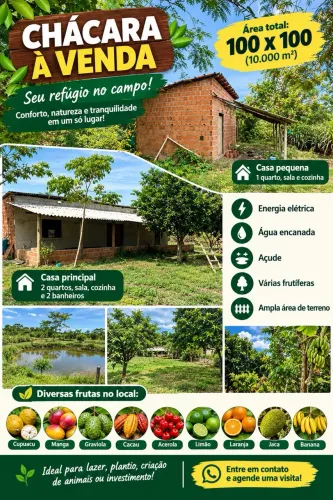Chácara venda ou troca
