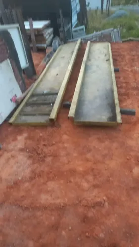 2 Pranchas de metal 4,00x0,50m