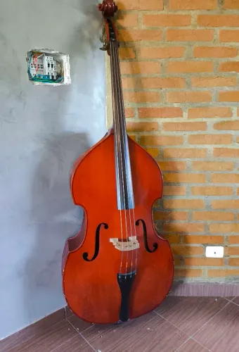 CONTRABAIXO MAVIS 3/4 (TAMPO MACIÇO) - AJUSTADO E MODIFICADO PELO LUTHIER PAULO GOMES