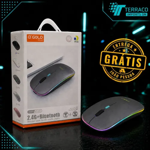 MOUSE SEM FIO BLUETOOTH GOLD PLUS MS-03A