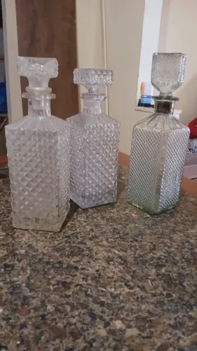 Peças de vidro licoreira