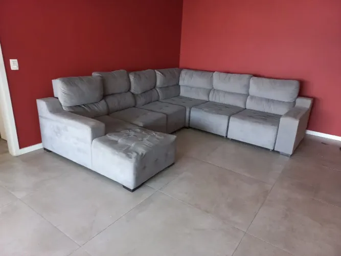 Sofá Retrátil e Reclinavel De Canto