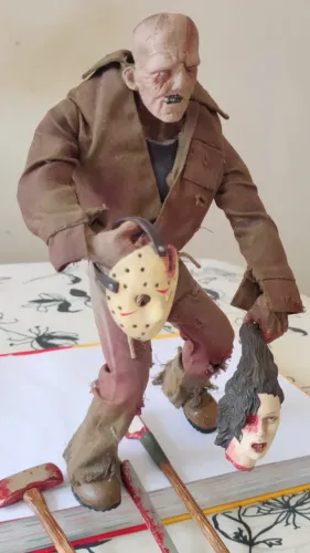 Action Figure Jason Friday The 13th Cinema of Fear Mezco 2007 Raridade Original