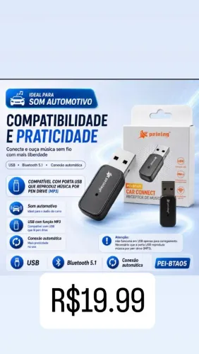 Adaptador USB bluetooth som