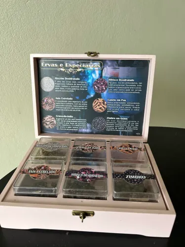 Caixa de especiarias para drink
