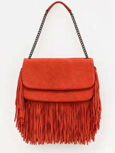 Bolsa Animale - Suede, cor Coral