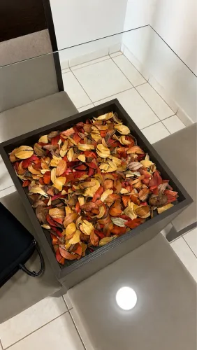 Mesa com 4 cadeiras vidro 1,5m