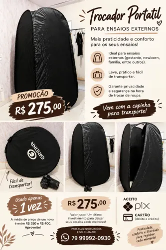 Trocador portátil - Promoção