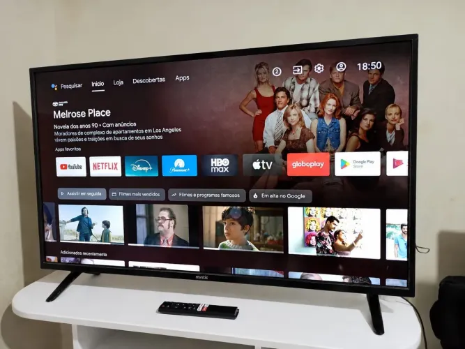 Smart tv 40 Full HD Android Alexa modelo novo aceito cartão faço entrega
