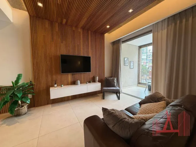 Studio MOBILIADO para Locação com 1 dormitório, 1 vaga de garagem, com 55 m² - Itaim Bibi