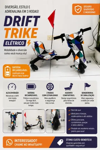 Triciclo elétrico drift