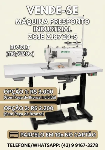 Vende-se máquina de costura industrial