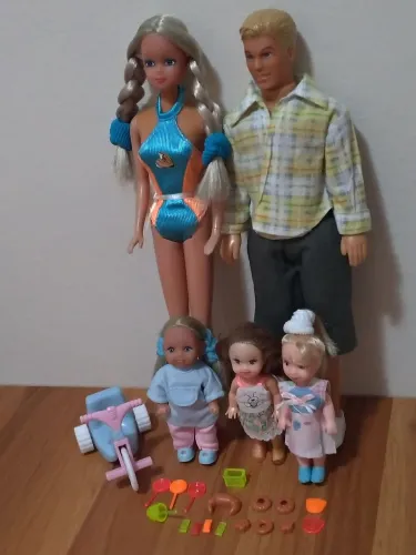 Boneca Melissinha e Steffi, Kevin e Evis (Simba Toys)