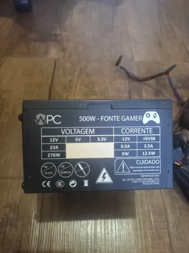 FONTE GAMER WPC 500W ATX