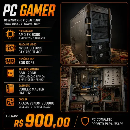 PC FX 6300 GTX 750 TI