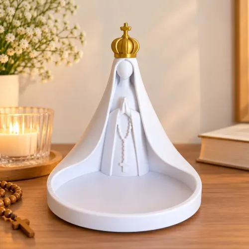 Porta Terço Nossa Senhora 3D