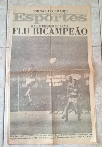 Jornal do Brasil 17/12/84 Fluminense Campeão Carioca de 1984