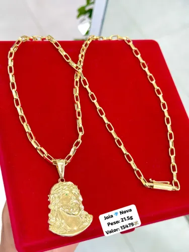 Corrente de ouro 18k 21.5g Novas | Certificado de ouro | Loja física