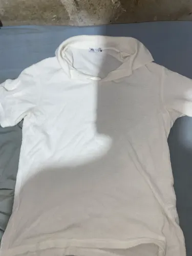 Camisa polo zara texturizada 