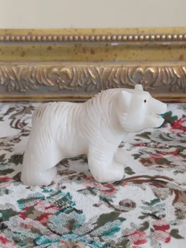 Escultura de pedra Urso Polar VEJA FOTOS 