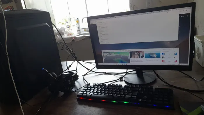 Pc gamer 8gb de ram com placa de vídeo