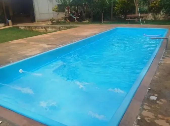 Piscina de Fibra com Rápida instalação
