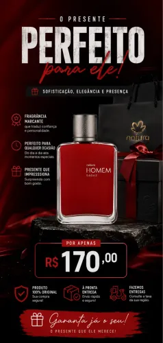 Perfume masculino - Homem Sagaz