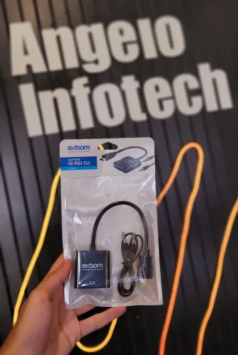 Adaptador VGA para HDMI.<br>Novo e na embalagem.<br><br>R$ 35,00 a vista.