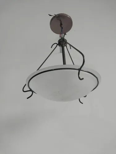 Lustre Pendente Art Déco + 5 Cúpulas Reposição Murano antigos