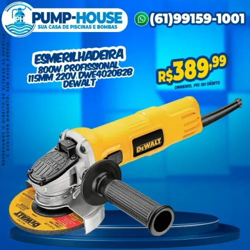 Esmerilhadeira 800w Profissional 115mm 220v DWE4020B2B Dewalt