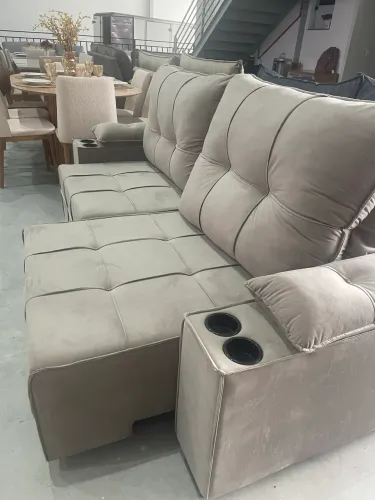 Sofá Com Porta Copos NOVO
