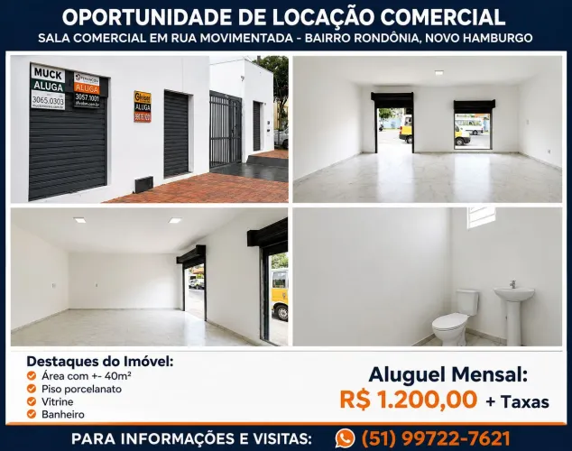 Alugo Sala Comercial Terrea