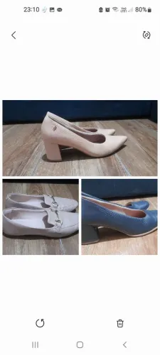 Lote sapatos N 39 originais femininas linha conforto