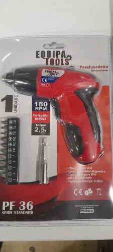 Parafusadeira Elétrica Bi-volt 11 Bits Equipa Tools - Presente Dia dos Namorados R$ 59