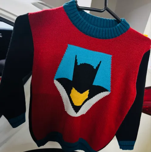 Blusa de frio menino em lã quentinha Batman
