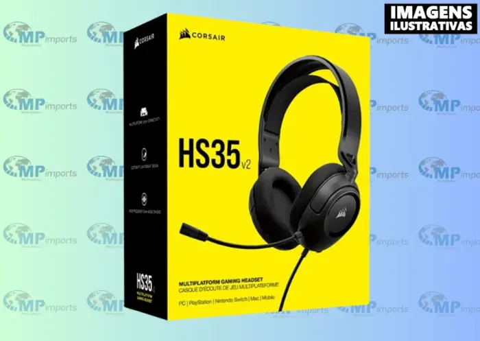 Loja MP Imports: Headset Gamer Corsair HS35 V2, Neodímio de 50mm, Com Microfone