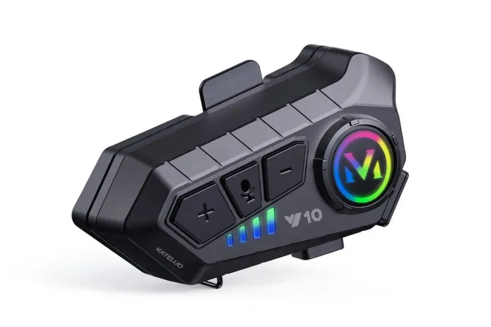 Fone Bluetooth Capacete Moto Kateluo Y10 - Música GPS e Chamadas - À Prova D'água